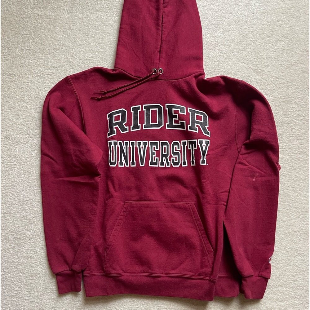 Rider Champion Eco Powerblend Hoodie Medium Burgundy